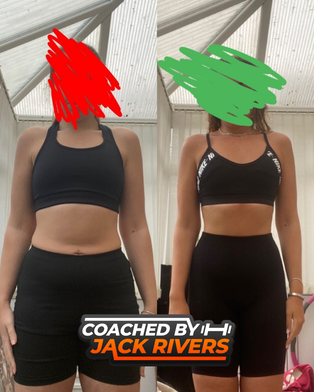 Holly's before and after transformation